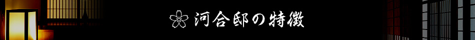 河合邸の特徴